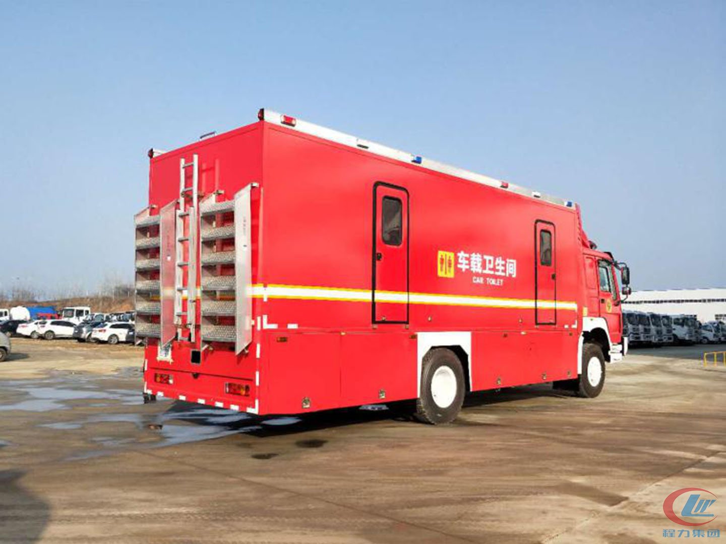 東風天錦4*2廁所車后面圖片