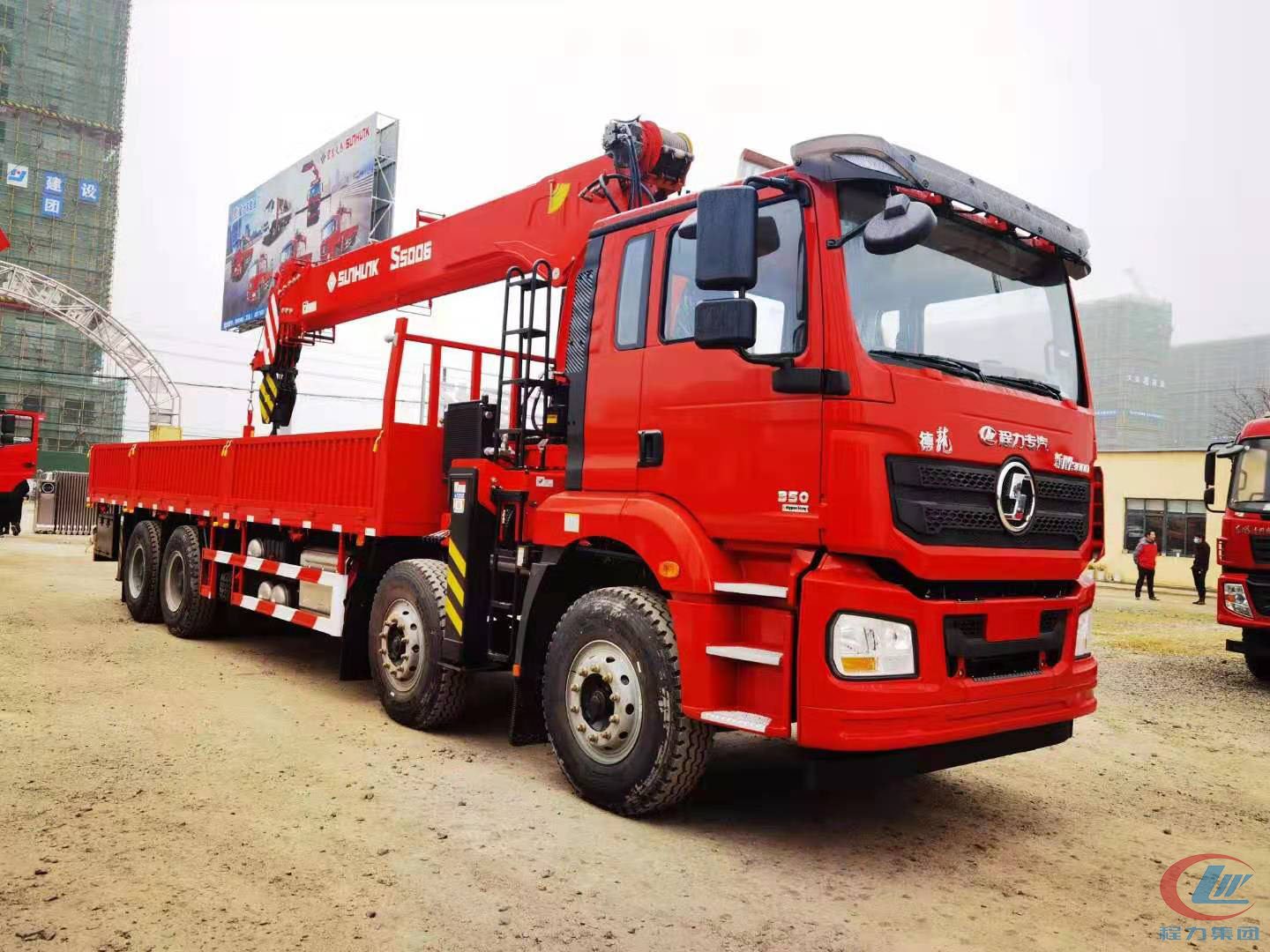 國(guó)六陜汽德龍濰柴前四后八隨車吊