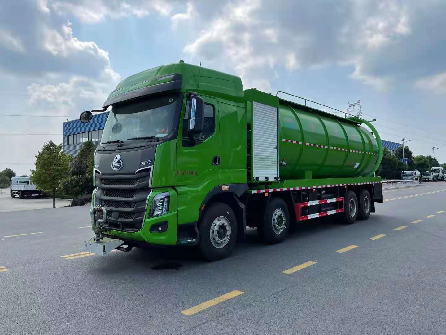 國六東風(fēng)柳汽乘龍前四后八清洗吸污車