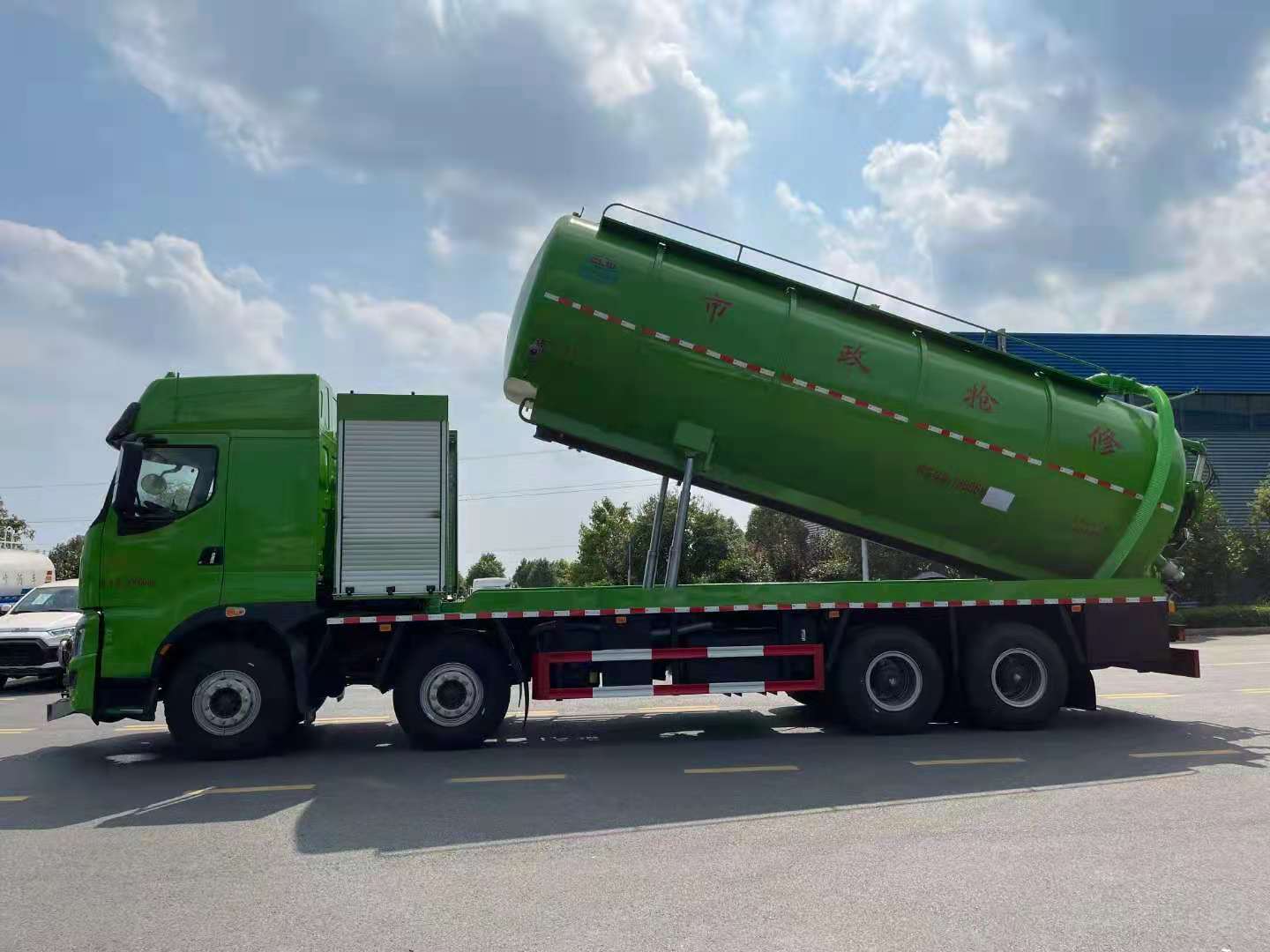 國六東風(fēng)柳汽乘龍前四后八清洗吸污車