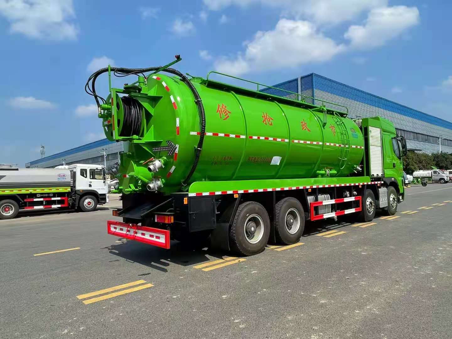 國六東風(fēng)柳汽乘龍前四后八清洗吸污車