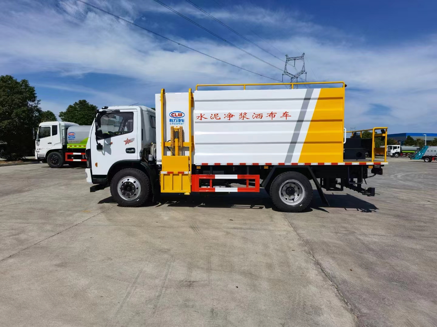 國六東風大多利卡水泥凈漿灑布車
