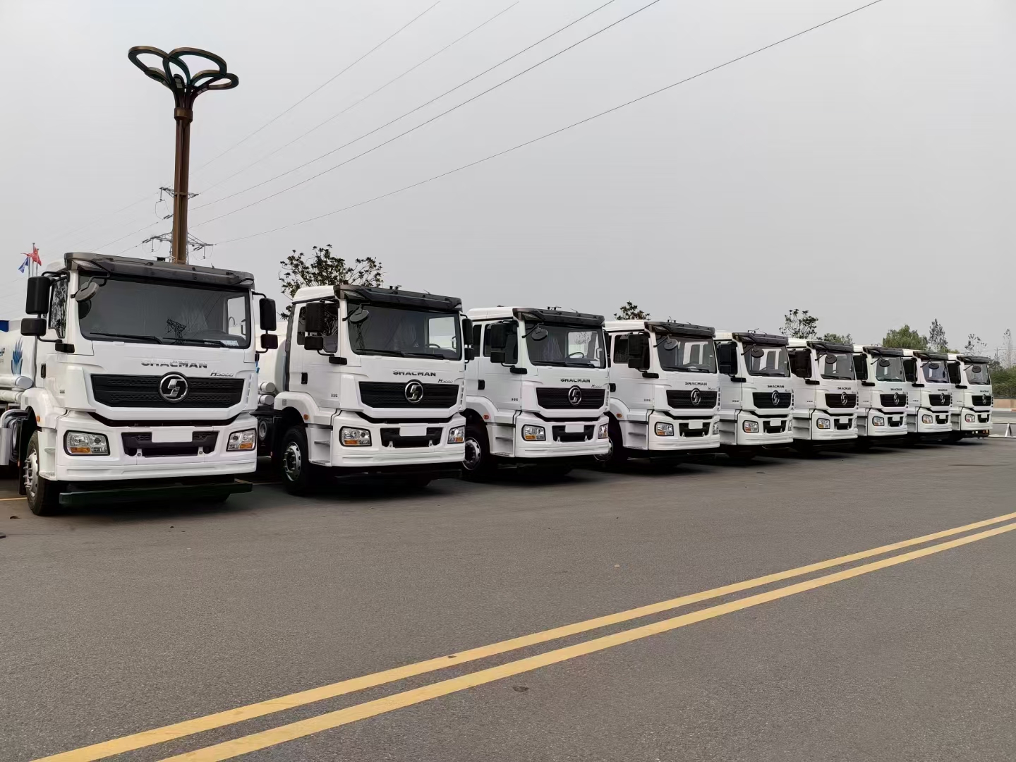 程力汽車集團陜汽德龍灑水車批量訂單